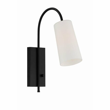 CRYSTORAMA Alexa 1 Light Matte Black Task sconce ALX-4501-MK